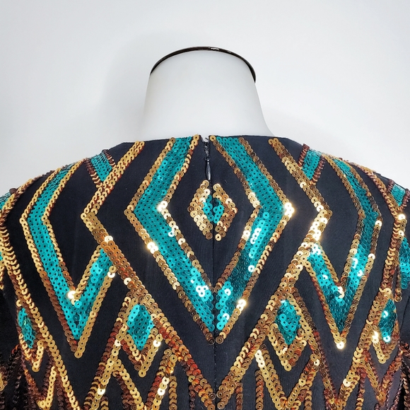 Revolve - Endeless Rose Sequin Embellished Bodycon Long Sleeve Mini Dress - Picture 8 of 14